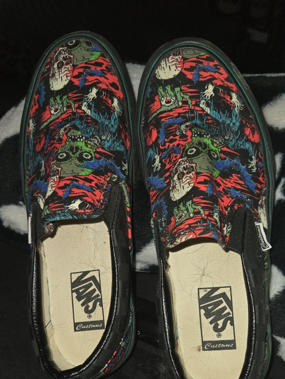 Vans Zombie Graphic Slip-On Loafers
